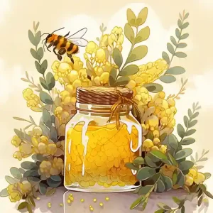 Akazienhonig steht hier für Honig und Gesundheit. Und als Gesündester Honig