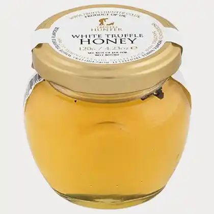 Bild zur Verlinkung zu Amazon mit dem Motiv Akazienhonig kaufen. Produktshot: White TRuffle Honey