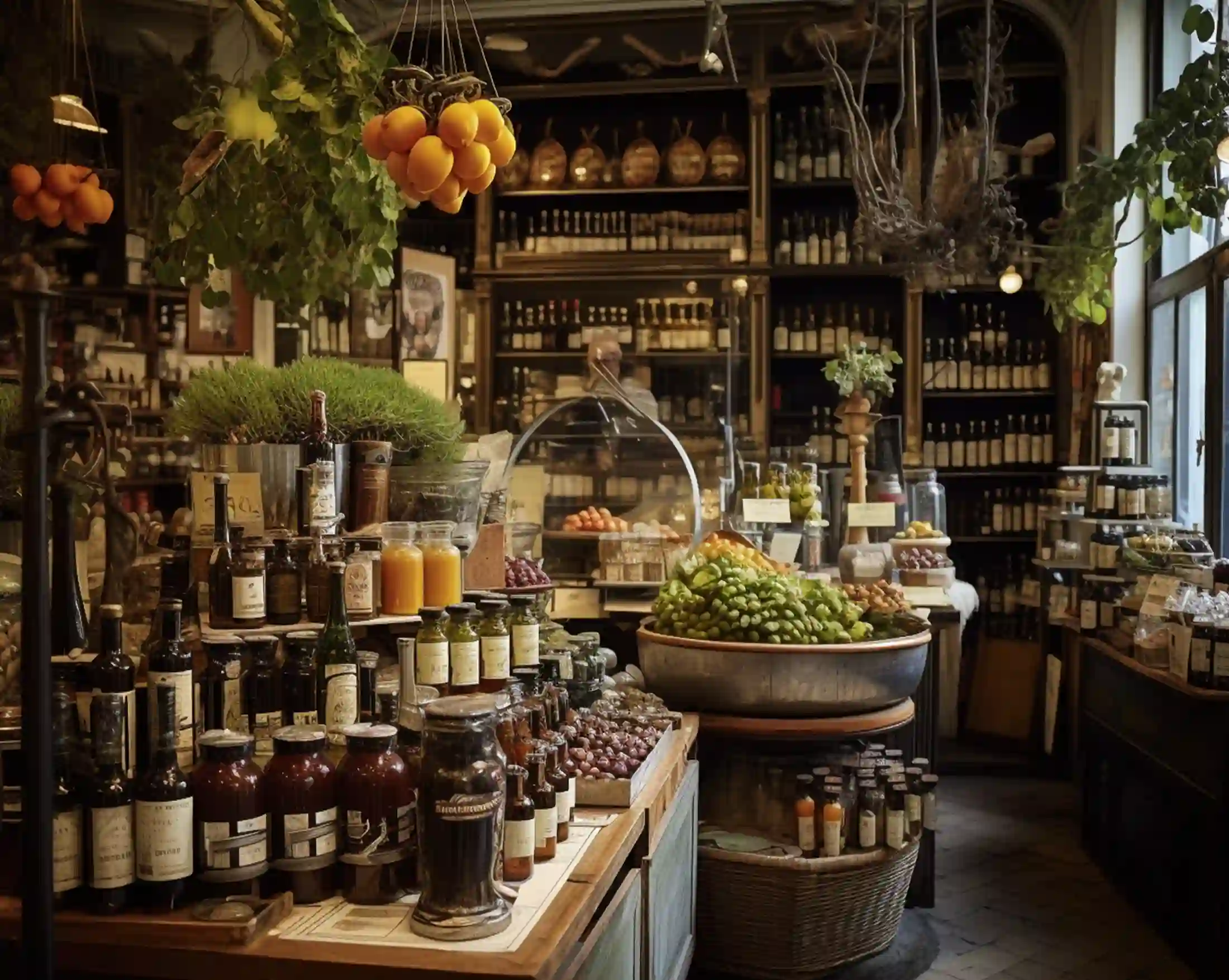 Feinkostgeschäft in Paris. Oliven kaufen und Olivenöl kaufen ist hier im Fokus. Daneben kann an der Kasse auch Olivenöl bestellen oder Oliven bestellen durchgeführt werden.