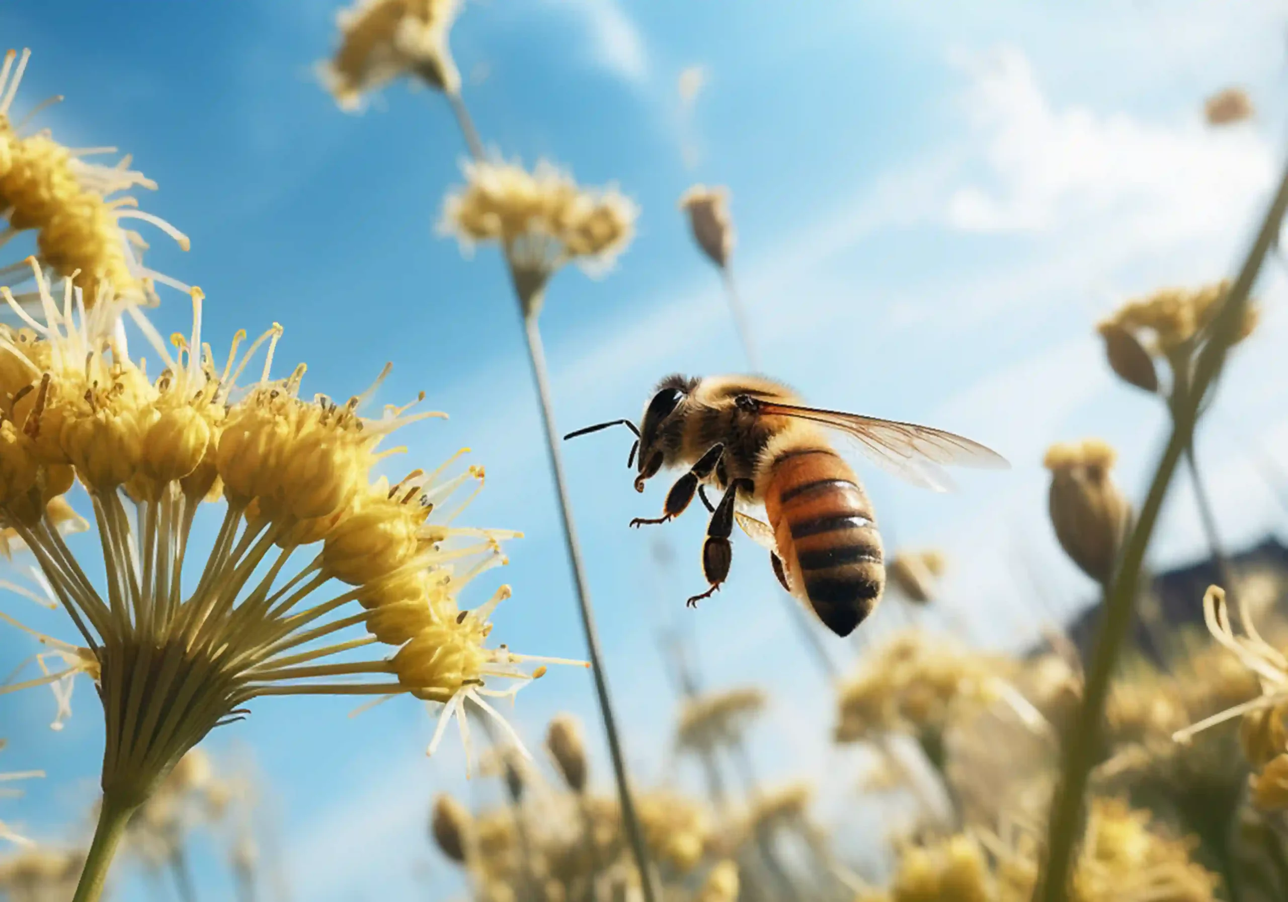 Biene und Fenchel