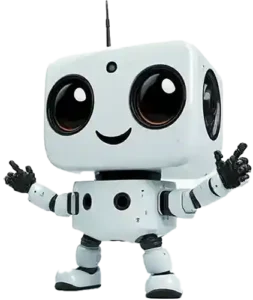 Lustiger Roboter, Bild symbolisiert das Thema KI Erklärfilm