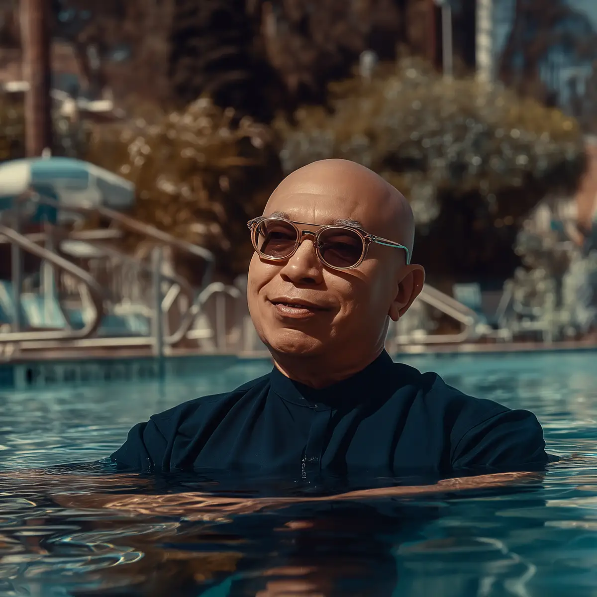 Bashat badet – und verbreitet Spirituelle Lehren wie die Ankündigung von Aliens