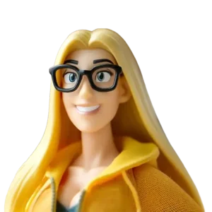 Mitarbeiterin symbolsiiert steht symbolisch für KI Erzählfilm steht symbolisch für KI Story Film