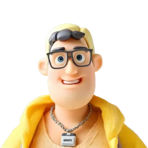 Mitarbeiter mit gelber Kleidung steht für steht symbolisch für KI Erzählfilm und symbolisch für KI Story Film